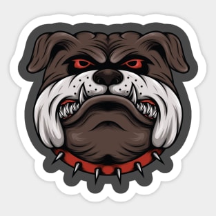 Bulldog head Sticker